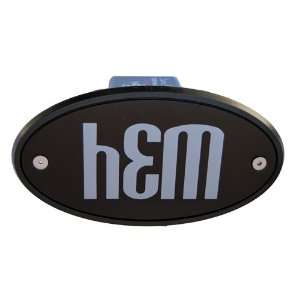    HEM Black Receiver Hitch Cover Quality   Grey Logo Automotive