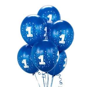  Lets Party By Party Destination Royal Blue #1 Balloons (6 