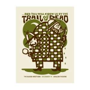  TRAIL OF DEAD   Limited Edition Concert Poster   by Travis 
