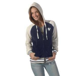  New York Yankees Womens Velour Cheer Hoodie from Touch by 