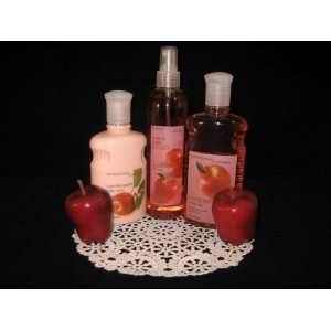 Bath & Body Works Pleasures Country Apple Gift Lot Including Shower 