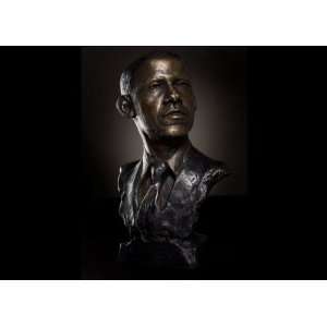  Barack Obama bronze statue The President