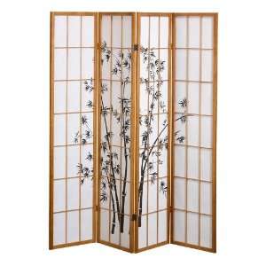  4 panel Bamboo Design Room Divider