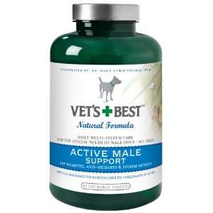  Vets Best Active Male Dog Support Supplement, 90 Tablets 