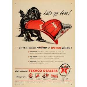    Chief Gasoline Gas Dog Puppy Hat   Original Print Ad