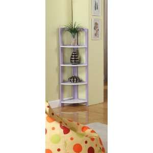   Foldable 4 Tier Corner Shelves Bookcase Plant Stand