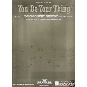  Sheet Music You Do Your Thing M Gentry 59 