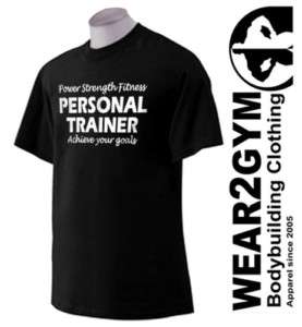 Bodybuilding Personal Trainer Gym T Shirt S 3XL  