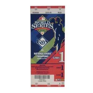  MLB 2008 World Series Game 1 Mega Ticket  Tampa Bay Rays Sports