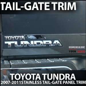  2007 2012 Toyota Tundra Chrome Rear Tail Gate Trim 