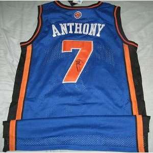  Carmelo Anthony New York Knicks Signed Adidas Jersey Coa 