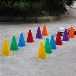 1p Traffic Cone Sports 5 Colors Marker Safety Soccer Football Training 