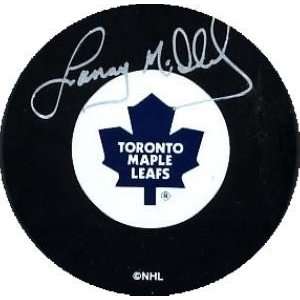 Lanny McDonald Autographed/Hand Signed Hockey Puck (Toronto Maple 