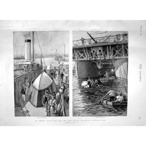   1897 Roller Steamboat Ernest Bazin Ship Havre France