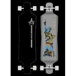 Bustin Limited Edition Ibach 40 Statue 10 Ply Light Grey Longboard 