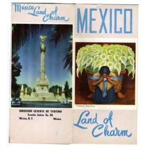  Mexico Land of Charm 1950s Tourist Brochure Diego Rivera 