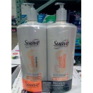  Suave Professionals Sheek Shampoo + Conditioner (Pack of 2 
