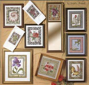 10 Beautiful Bordered Designs Cross Stitch Booklet  