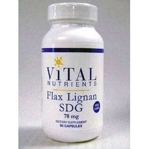  Vital Nutrients   Flax Lignan SDG   60 vcaps / 78 mg 