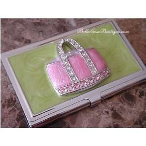    Jeweled Business Card Case Jeweled Beach Bag