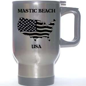  US Flag   Mastic Beach, New York (NY) Stainless Steel Mug 