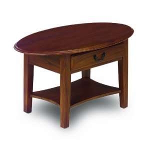 Leick Furniture 9044 Med   Oval Coffee Table (Medium Oak 