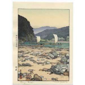  Toshi Yoshida Japanese Woodblock Print; Tenryu River, 1942 