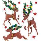 Reindeer Solar Tree Hugger Holiday Christmas Decor NEW  