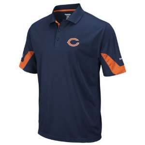 Mens Chicago Bears Navy Sideline Team Polo Shirt  Sports 