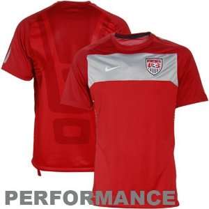  Nike USA Red Elite Performance Training Soccer Jersey 