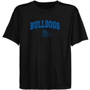  Fresno State Bulldogs Youth Black Logo Arch T shirt 
