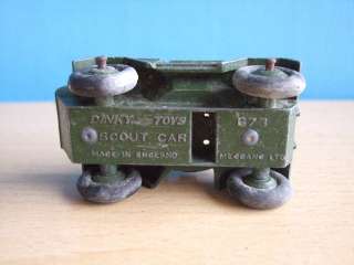 Vintage Diecast DINKY TOYS Scout Car 673 Military  