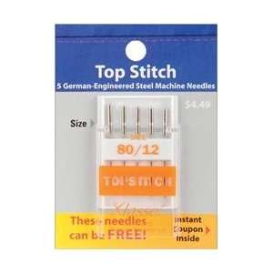  Klasse Topstitch Machine Needles 80/12 5/Pkg A5118 8012; 5 