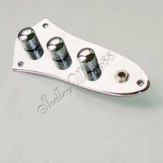 PREWIRED JAZZ BASS CONTROL PLATE ASSEMBLY KNOBS POTS  