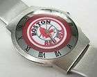 Boston Red Sox Leather Wrist Watch