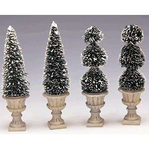   Village Collection Cone Shaped & Sculpted Topiaries 4 Piece Set #34965