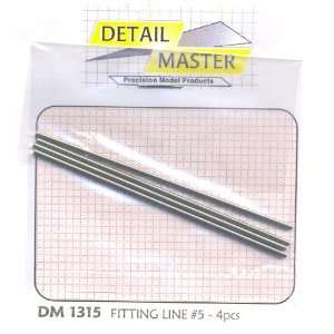  Fitting Line #5 .062 (4pc) Detail Master Toys & Games