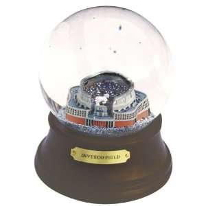 Invesco Field Musical Water Globe with Wood Base  Sports 