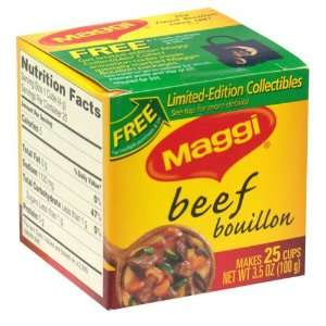 Maggi, Bouillon Beef, 25 Each (12 Pack) Grocery & Gourmet Food