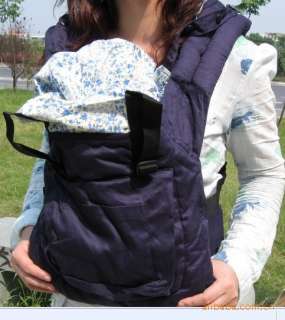 Front & Back Baby Carrier Backpack Sling wine red and blue  
