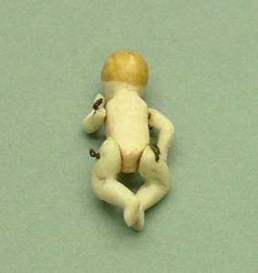   Miniature Porcelain Bisque Jointed Baby Doll Made in Germany P 132