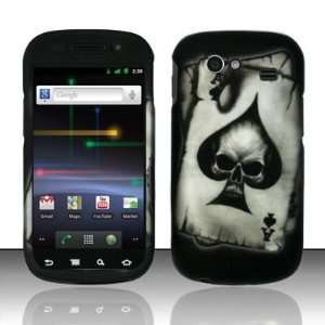For Samsung Nexus S 4G i9020 (T Mobile/Sprint) Rubberized Spade Skull 