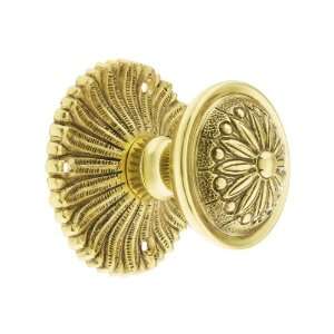 Hollywood Regency Door Set With Helios Knobs Passage in Polished Brass 