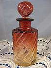 Baccarat swirl glass cologne perfume bottle  