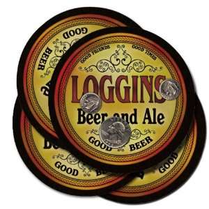  Loggins Beer and Ale Coaster Set