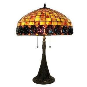  Table Lamp with Amber Shade
