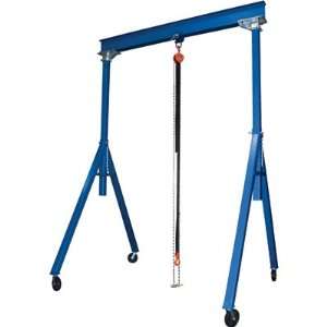 Vestil Steel Gantry Crane   Adjustable Height, 6000 Lb. Capacity, 10ft 