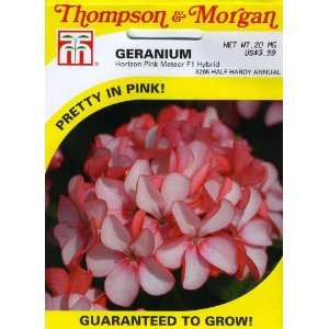   & Morgan 8265 Geranium Pink Meteor Seed Packet Patio, Lawn & Garden