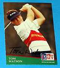 1991 Pro Set Golf Tom Watson Signed Card #41 PGA