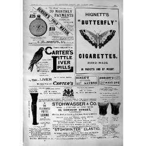 1901 Advertisement Bensons Watch Hignett Cigarettes 